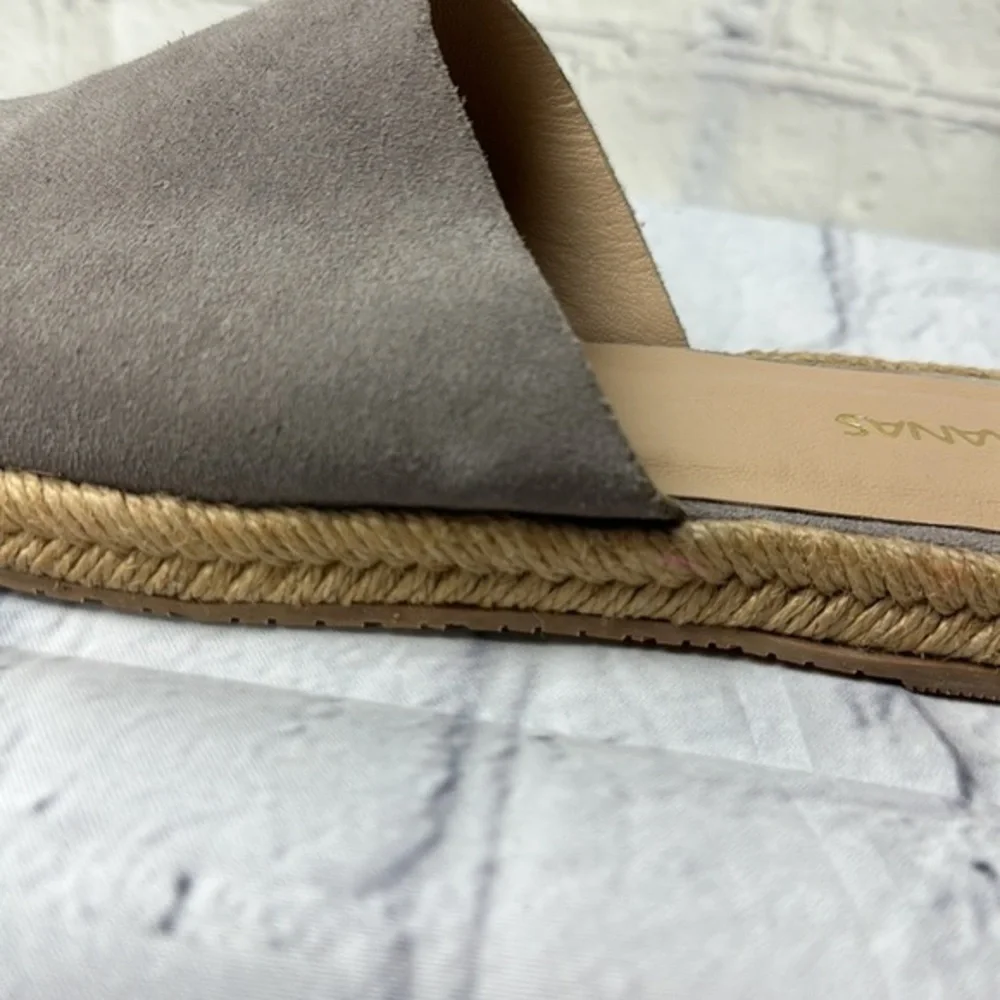 Kaanas Melilla Snakeskin Print Espadrille Mule‎ Slide Flat Shoes Size 7